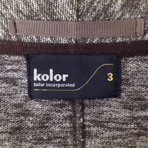カラー kolor 12SS ニット 2B シングル テーラード ジャケット メンズ JPN:3