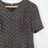 バーニーズニューヨーク BARNEYS NEWYORK ドット マキシ丈 Vネック ワンピース レディース 40