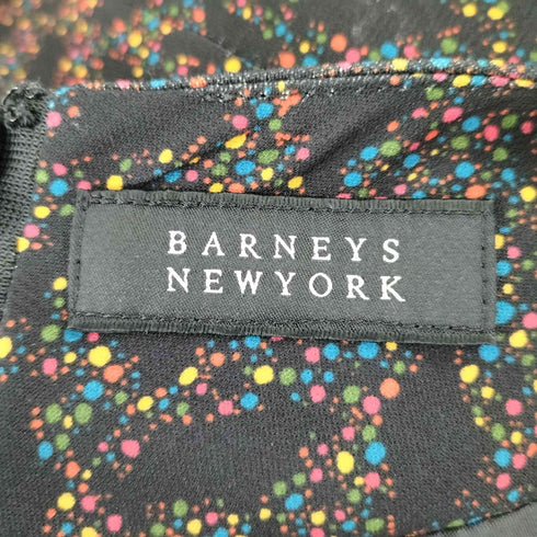 バーニーズニューヨーク BARNEYS NEWYORK ドット マキシ丈 Vネック ワンピース レディース 40