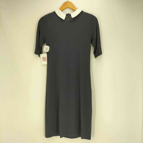 アニエスベー agnes b. PARIS ナイロン混 ストレッチ ボウタイワンピース レディース