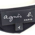 アニエスベー agnes b. PARIS ナイロン混 ストレッチ ボウタイワンピース レディース