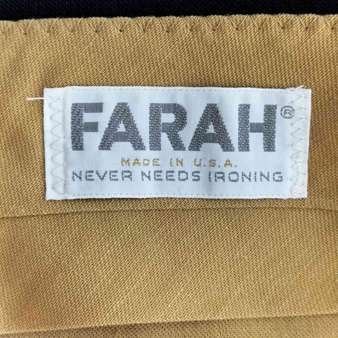 ファーラー FARAH 60S USA製 TALONジップ ストライプスラックス メンズ