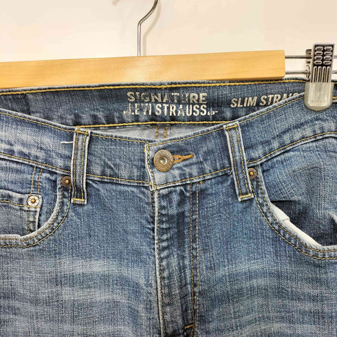 リーバイス Levis SIGNATURE SLIM STRAIGHT ジップフライデニムパンツ メンズ W30 L32