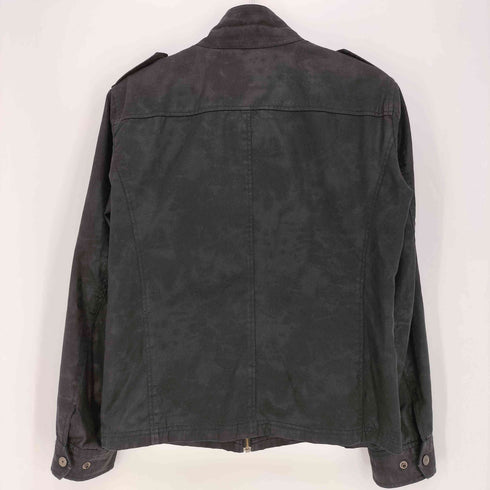 モッシモ MOSSIMO Y2K マルチポケット エポレット付き 八の字ジップ コーティング ジップアップジャケット メンズ import:M
