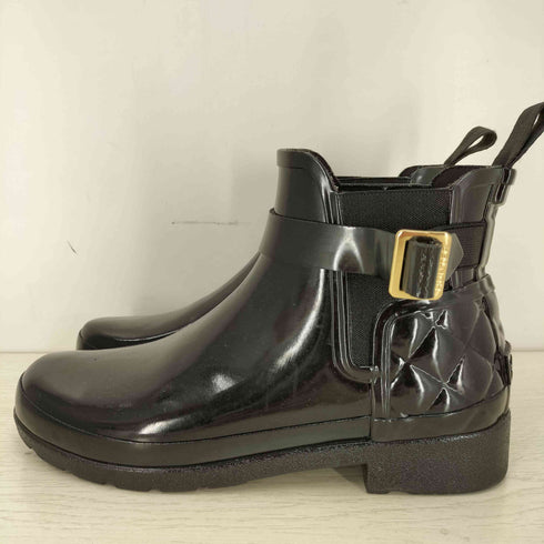 ハンター HUNTER REFINED GLOSS QUILT CHELSEA リファインド グロス キルト チェルシーブーツ レディース US:6