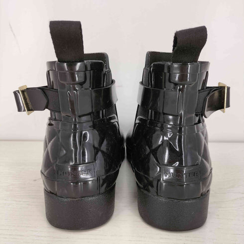 ハンター HUNTER REFINED GLOSS QUILT CHELSEA リファインド グロス キルト チェルシーブーツ レディース US:6