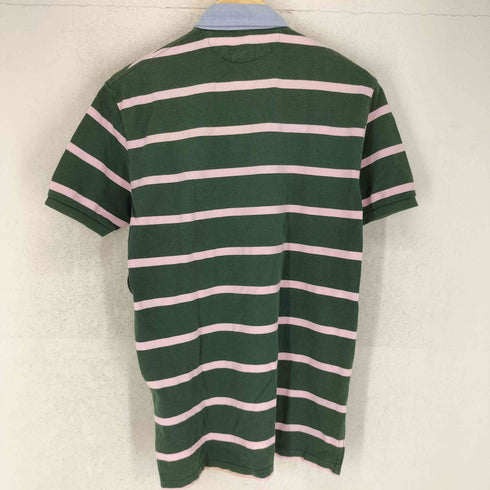 ポロバイラルフローレン Polo by RALPH LAUREN 90s- ワッペン刺繍 ボーダー柄ポロシャツ メンズ S