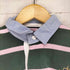 ポロバイラルフローレン Polo by RALPH LAUREN 90s- ワッペン刺繍 ボーダー柄ポロシャツ メンズ S