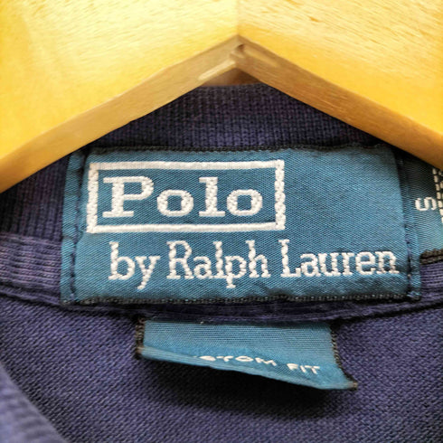 ポロバイラルフローレン Polo by RALPH LAUREN CUSTOM FIT ポニー刺繍ポロシャツ メンズ S