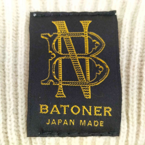 バトナー BATONER HARD TWIST WOOL CREW NECK ハードツイストウール クルーネックニット メンズ JPN:2