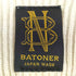 バトナー BATONER HARD TWIST WOOL CREW NECK ハードツイストウール クルーネックニット メンズ JPN:2