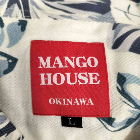 MANGO HOUSE ハイビスカス S/S アロハシャツ メンズ JPN:L