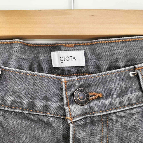 シオタ CIOTA インディゴ スビンコットン 13.5oz ワイドテーパードデニム メンズ 32