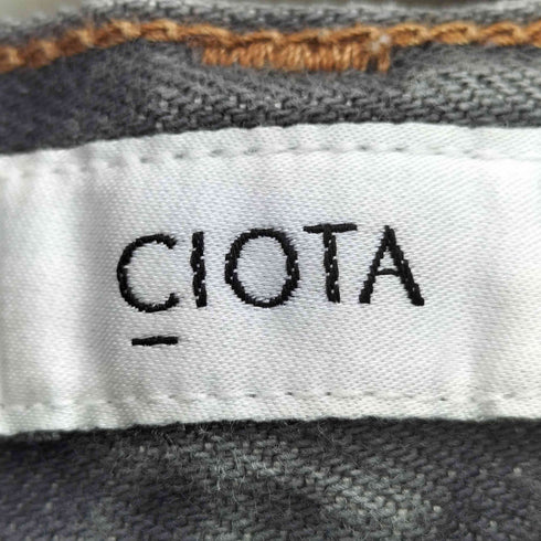 シオタ CIOTA インディゴ スビンコットン 13.5oz ワイドテーパードデニム メンズ 32