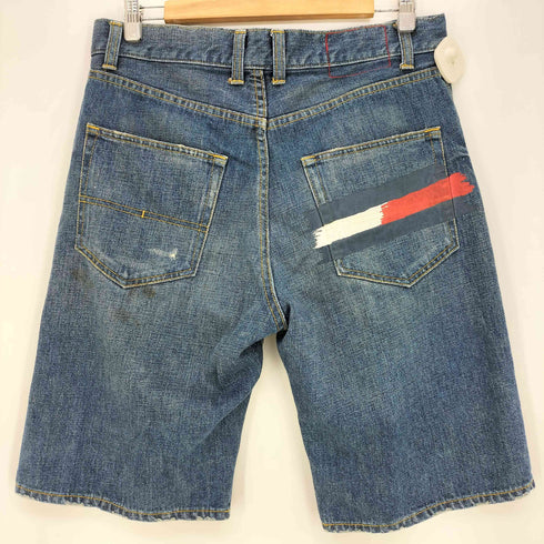 トミー TOMMY ESTABLISHED 1985 バックロゴ デニムショートパンツ メンズ M