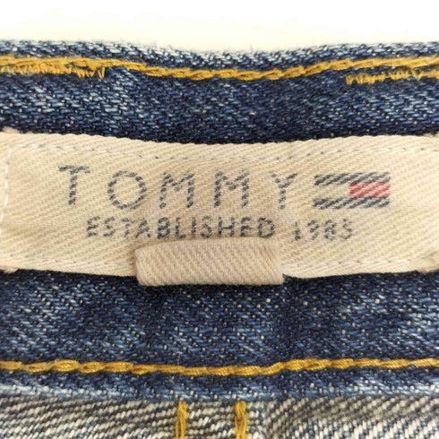 トミー TOMMY ESTABLISHED 1985 バックロゴ デニムショートパンツ メンズ M