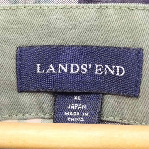ランズエンド LANDS END チンストラップ コットン カバーオール メンズ import:XL