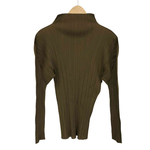 プリーツプリーズイッセイミヤケ PLEATS PLEASE ISSEY MIYAKE モックネックプリーツカットソー レディース JPN:4