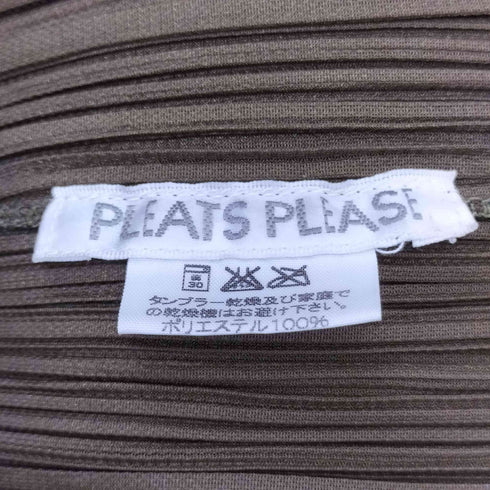 プリーツプリーズイッセイミヤケ PLEATS PLEASE ISSEY MIYAKE モックネックプリーツカットソー レディース JPN:4