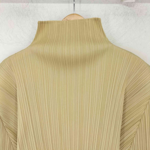 プリーツプリーズイッセイミヤケ PLEATS PLEASE ISSEY MIYAKE OLD モックネックプリーツカットソー レディース JPN:4