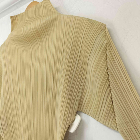 プリーツプリーズイッセイミヤケ PLEATS PLEASE ISSEY MIYAKE OLD モックネックプリーツカットソー レディース JPN:4
