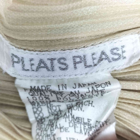 プリーツプリーズイッセイミヤケ PLEATS PLEASE ISSEY MIYAKE OLD モックネックプリーツカットソー レディース JPN:4