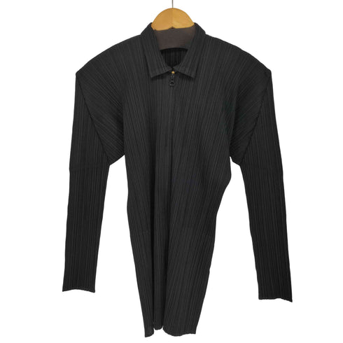 プリーツプリーズイッセイミヤケ PLEATS PLEASE ISSEY MIYAKE OLD プリーツジップジャケット レディース JPN:3