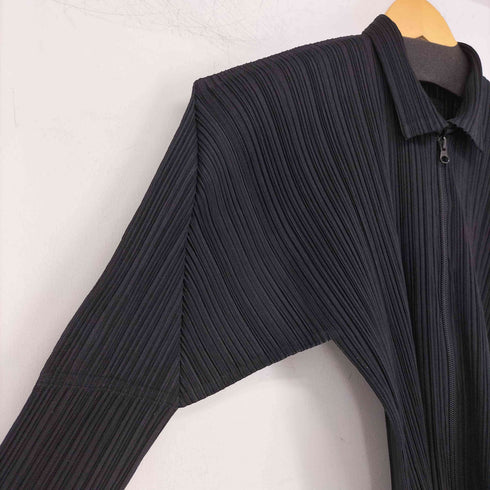 プリーツプリーズイッセイミヤケ PLEATS PLEASE ISSEY MIYAKE OLD プリーツジップジャケット レディース JPN:3
