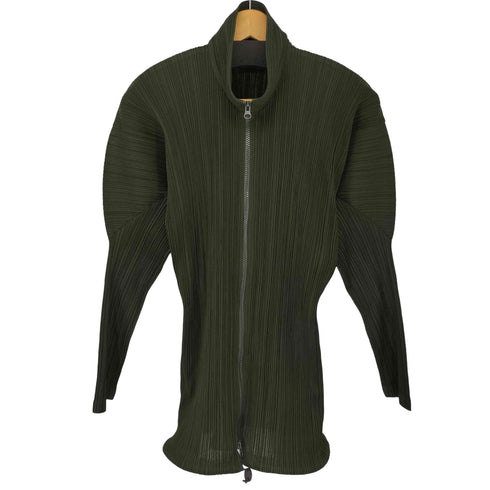 プリーツプリーズイッセイミヤケ PLEATS PLEASE ISSEY MIYAKE OLD プリーツジップジャケット レディース JPN:4