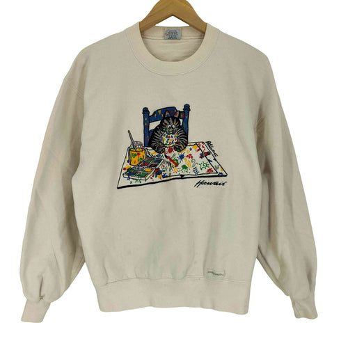 クレイジーシャツ CRAZY SHIRTS フロント刺繍 L/S スウェット トレーナー メンズ JPN:S