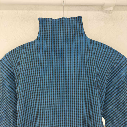 プリーツプリーズイッセイミヤケ PLEATS PLEASE ISSEY MIYAKE 95AW OLD ギンガムチェック プリーツカットソー レディース JPN:4