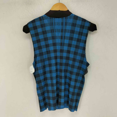 プリーツプリーズイッセイミヤケ PLEATS PLEASE ISSEY MIYAKE 95AW ギンガムチェック プリーツベスト レディース JPN:3