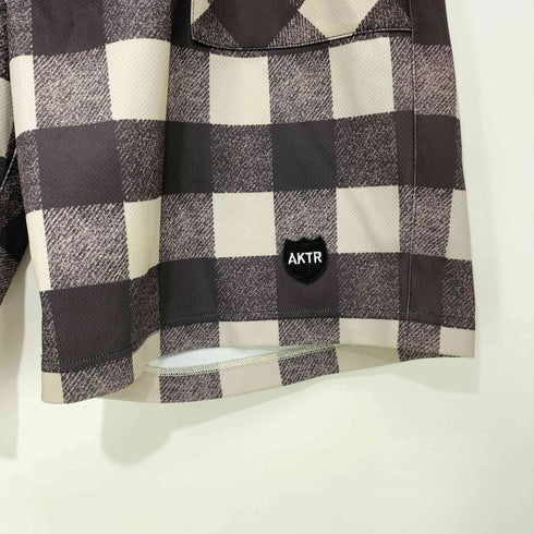 AKTR チェック柄 ハーフパンツ バスパン メンズ JPN:L