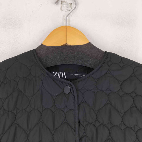 ザラ ZARA ハート柄キルティングジャケット レディース US XS