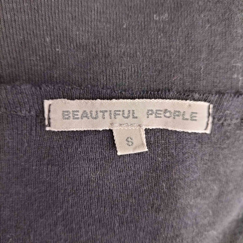 ビューティフルピープル beautiful people USA製 ラインストーン Vネックカットソー Y2K レディース import:S