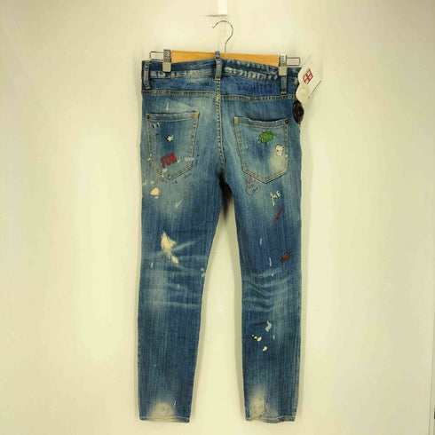 ディースクエアード DSQUARED2 18SS イタリア製 DISTRESSED PRINTED TOMBOY JEANS レディース EUR:36