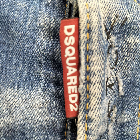 ディースクエアード DSQUARED2 18SS イタリア製 DISTRESSED PRINTED TOMBOY JEANS レディース EUR:36