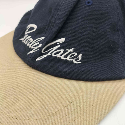 パーリーゲイツ PEARLY GATES PG 18 ロゴ刺繍 6パネル キャップ メンズ