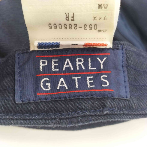 パーリーゲイツ PEARLY GATES PG 18 ロゴ刺繍 6パネル キャップ メンズ