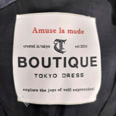 BOUTIQUE TOKYO DRESS デニム切替 リネンワンピース レディース