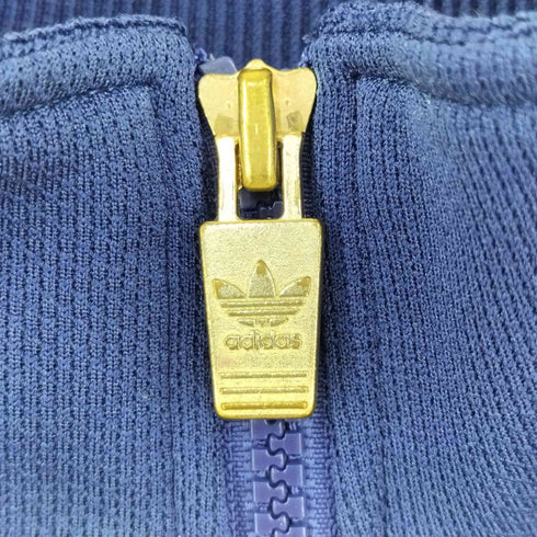 アディダス adidas 90S デサント製 日本製 トレフォイル刺繍 トラックジャケット メンズ import:L
