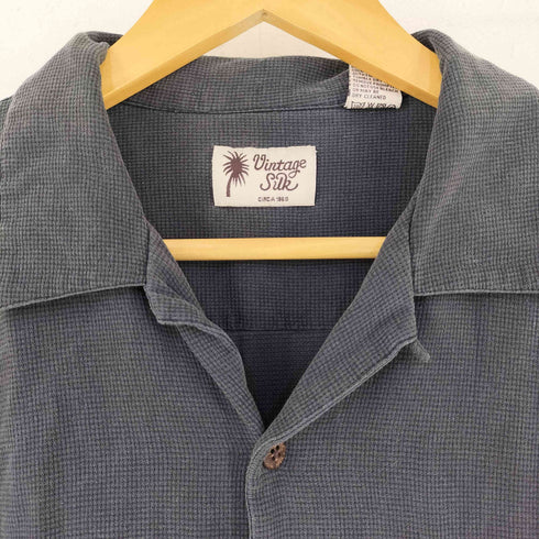 Vintage Silk シルクオープンカラーシャツ メンズ L
