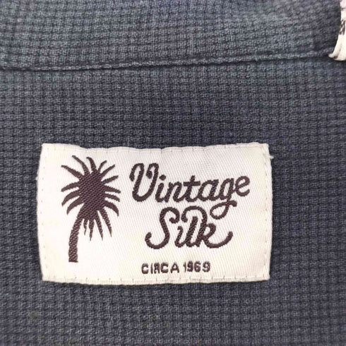 Vintage Silk シルクオープンカラーシャツ メンズ L