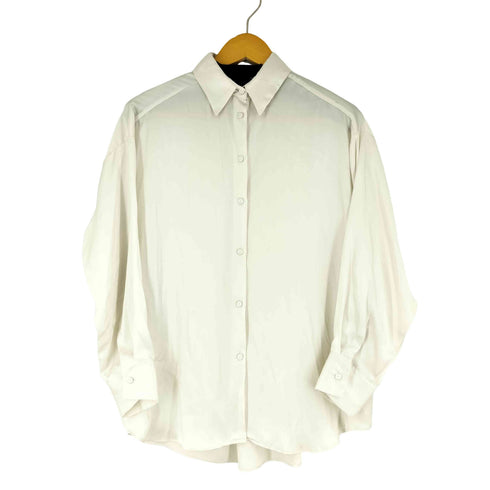 ザラ ZARA L/S サテンシャツ レディース import:XS