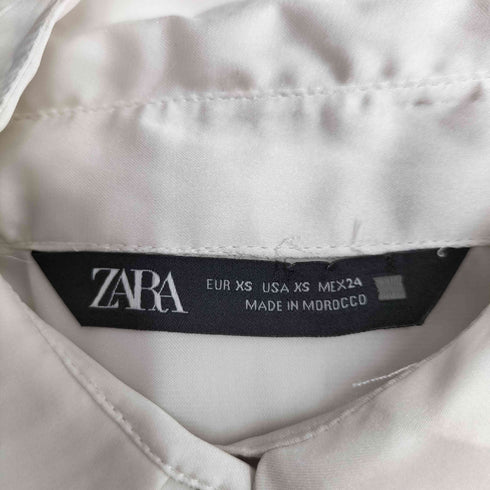 ザラ ZARA L/S サテンシャツ レディース import:XS