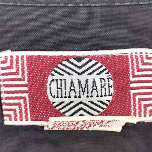 CHIAMARE シルク オープンカラーシャツ メンズ M