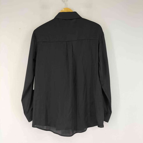 ザラ ZARA L/S サテンシャツ レディース import:M