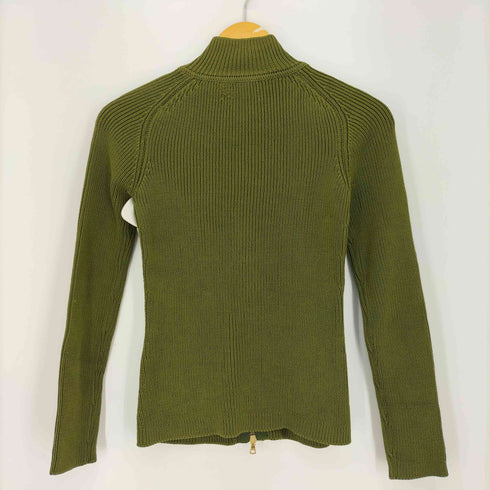 ボスヒューゴボス BOSS HUGO BOSS リブ編み ダブルジップ ドライバーズニット レディース import:XS