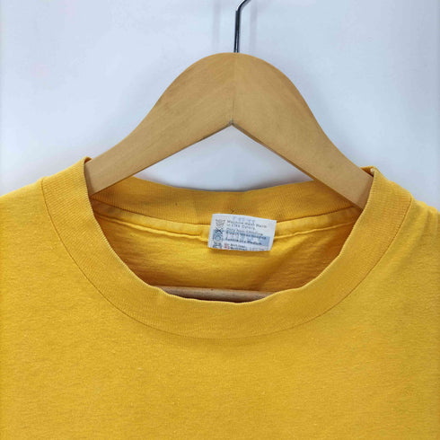 ヘインズ Hanes 80S ボディ USA製 企業ロゴ S/S Tシャツ 裾袖 シングルステッチ メンズ import:L