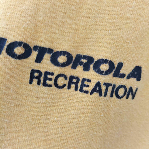 ヘインズ Hanes 80S ボディ USA製 企業ロゴ S/S Tシャツ 裾袖 シングルステッチ メンズ import:L